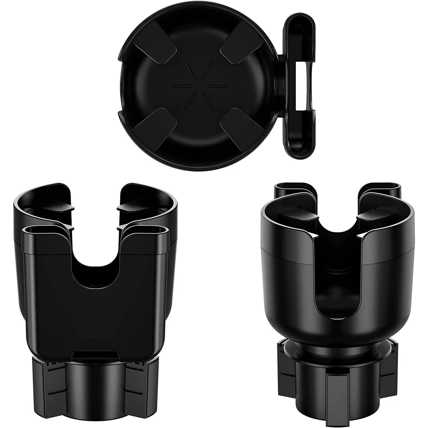 2-in-1 Car Cup Holder Expander Adapter with Adjustable Base, Custom Fit For Your Cars, Car Cup Holder Expander Organizer with Phone Holder, Fits 32/40 oz Drinks Bottles, Car Accessories TY15988
