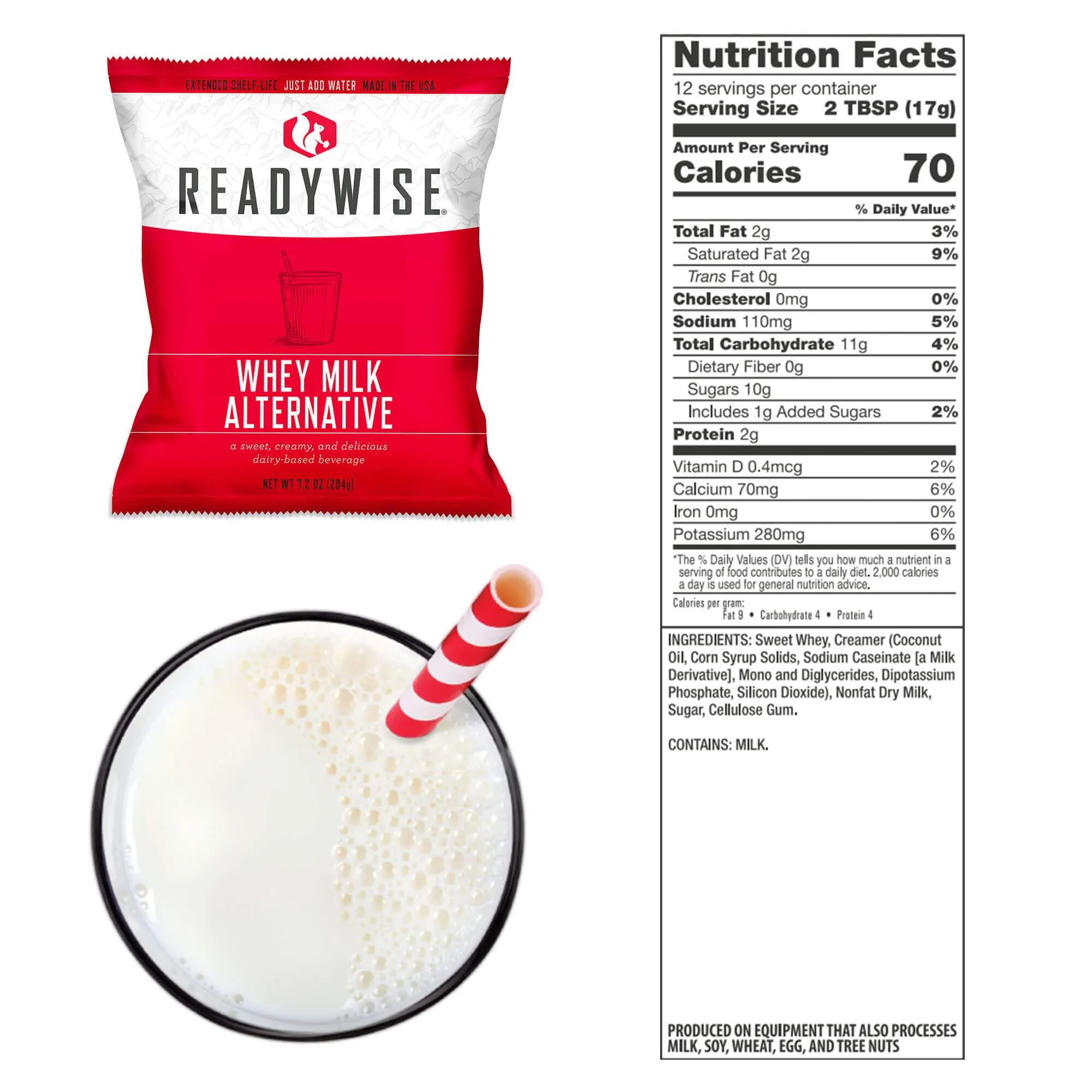 240 Serving Emergency Whey Milk Alternative Bucket