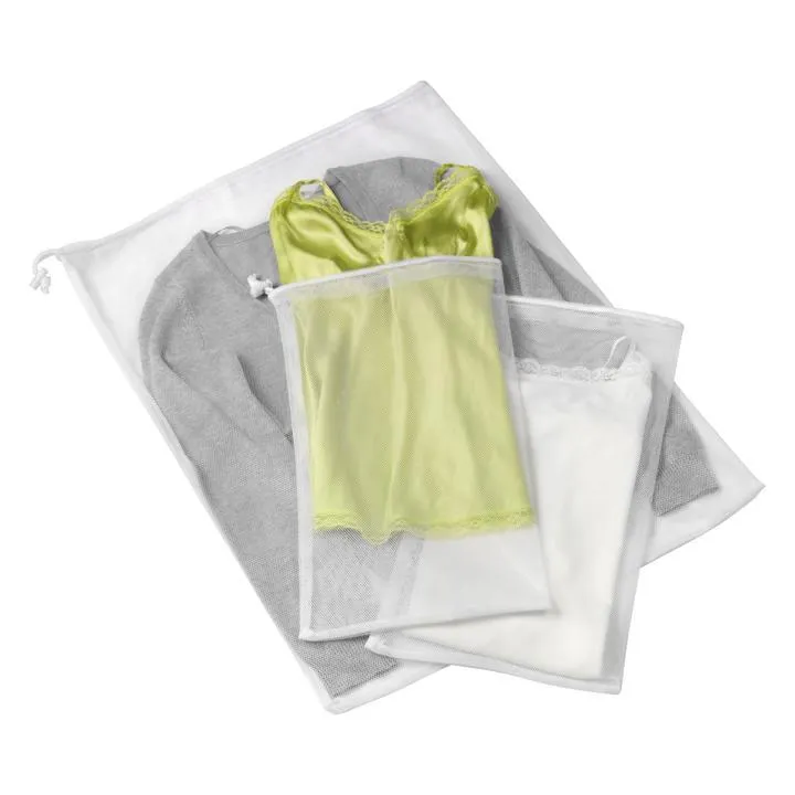 3 PIECE MESH LAUNDRY BAG SET
