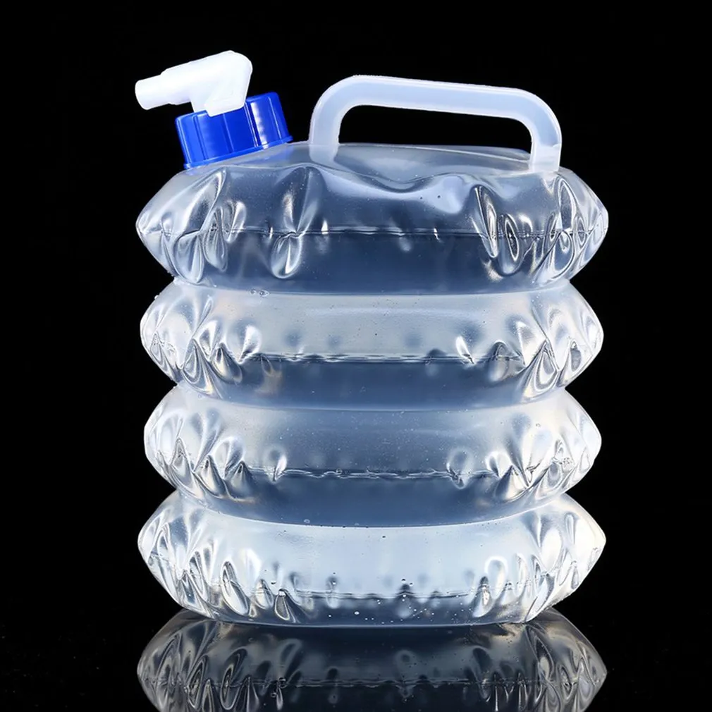 3L 5L 8L 10L 15L Outdoor Collapsible Foldable Water Bags Container Camping Hiking Portable Survival Water Storage Carrier Bag