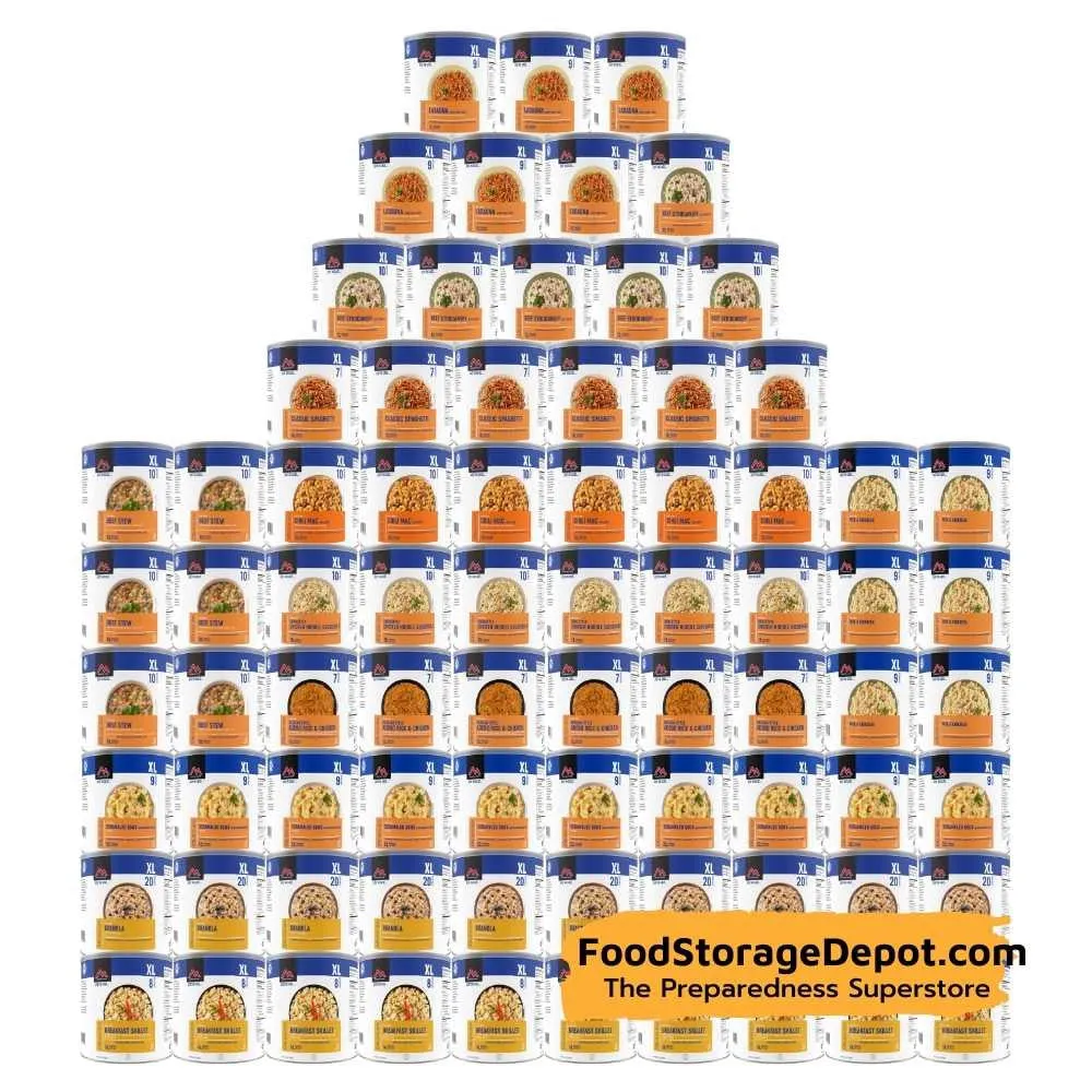 6 Months Freeze-Dried Meals Food Supply (Mountain House)