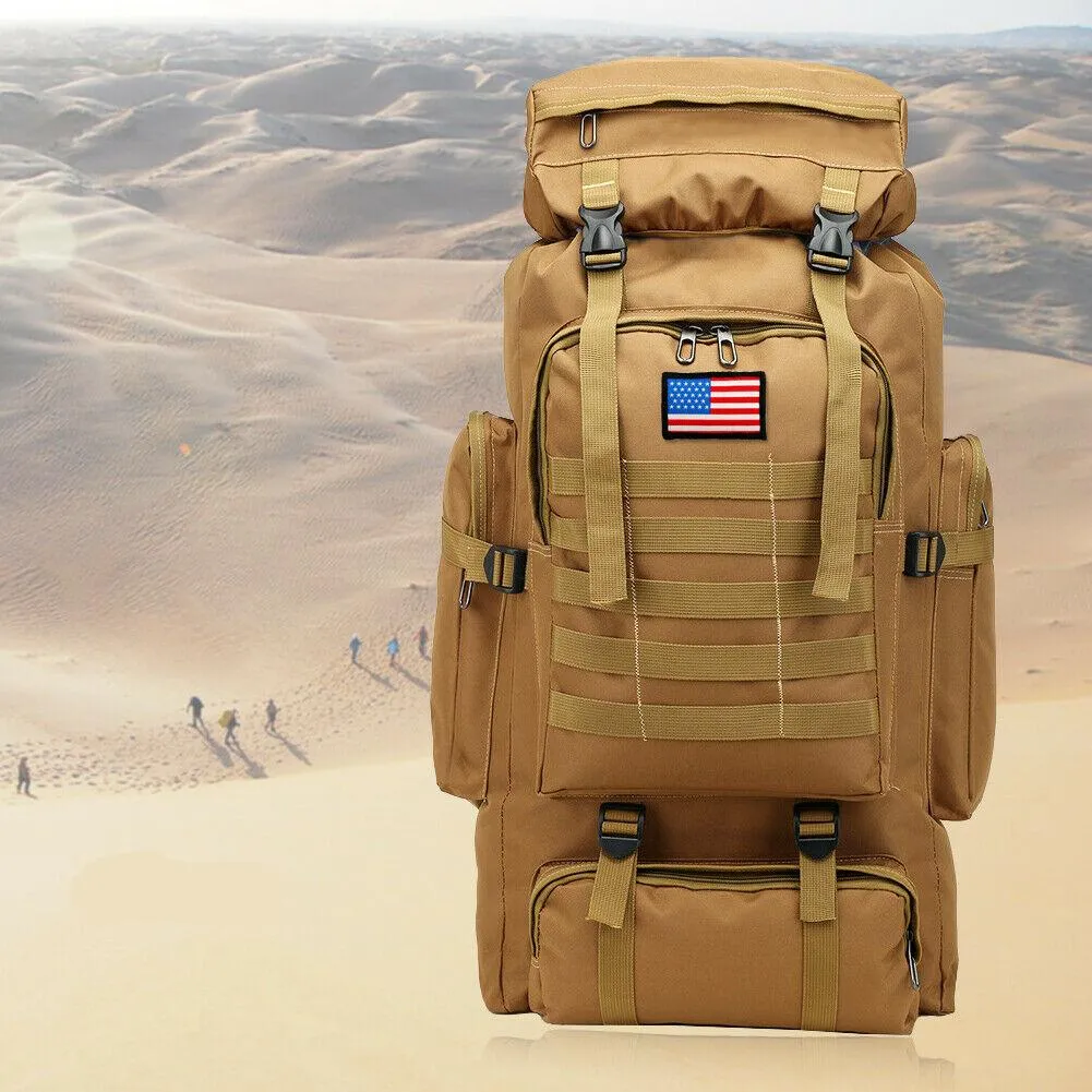 80L Military Tactical Rucksack Army Molle Backpack