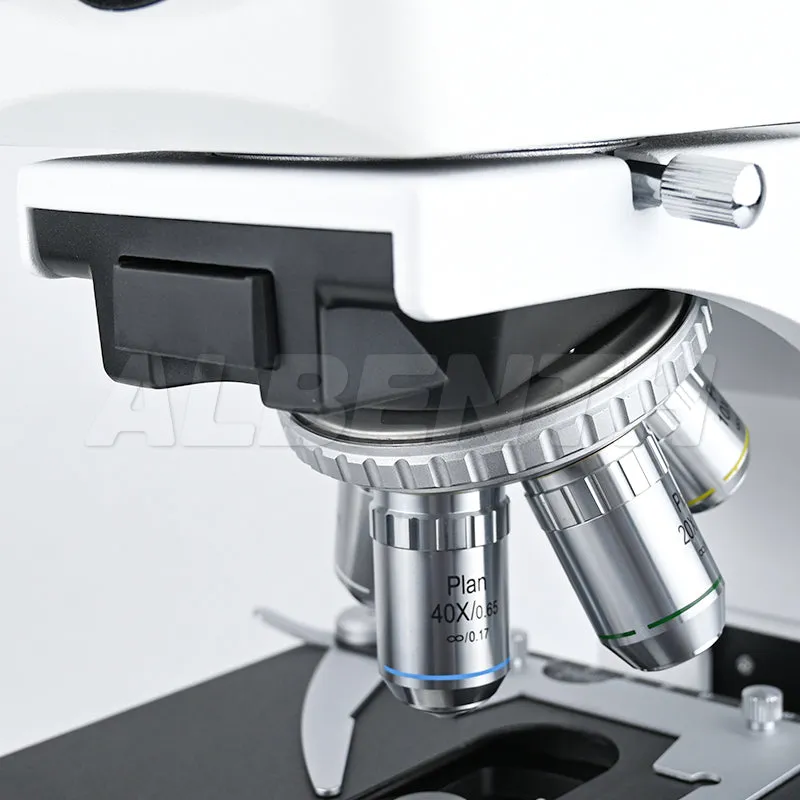 Albenth 40x-1000x Infinity Optical System Biological Binocular Microscope with LED Koehler Illumination and Quintuple Nosepiece
