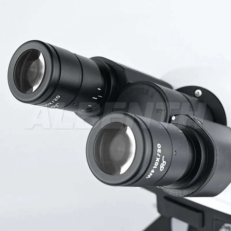 Albenth 40x-1000x Infinity Optical System Biological Binocular Microscope with LED Koehler Illumination and Quintuple Nosepiece