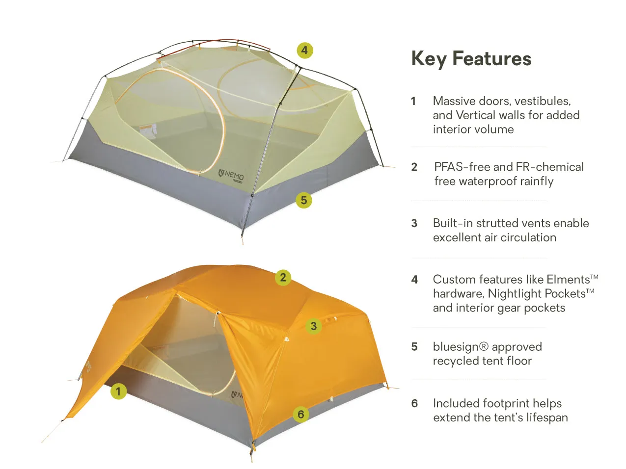 Aurora™ 3-Person Backpacking Tent & Footprint