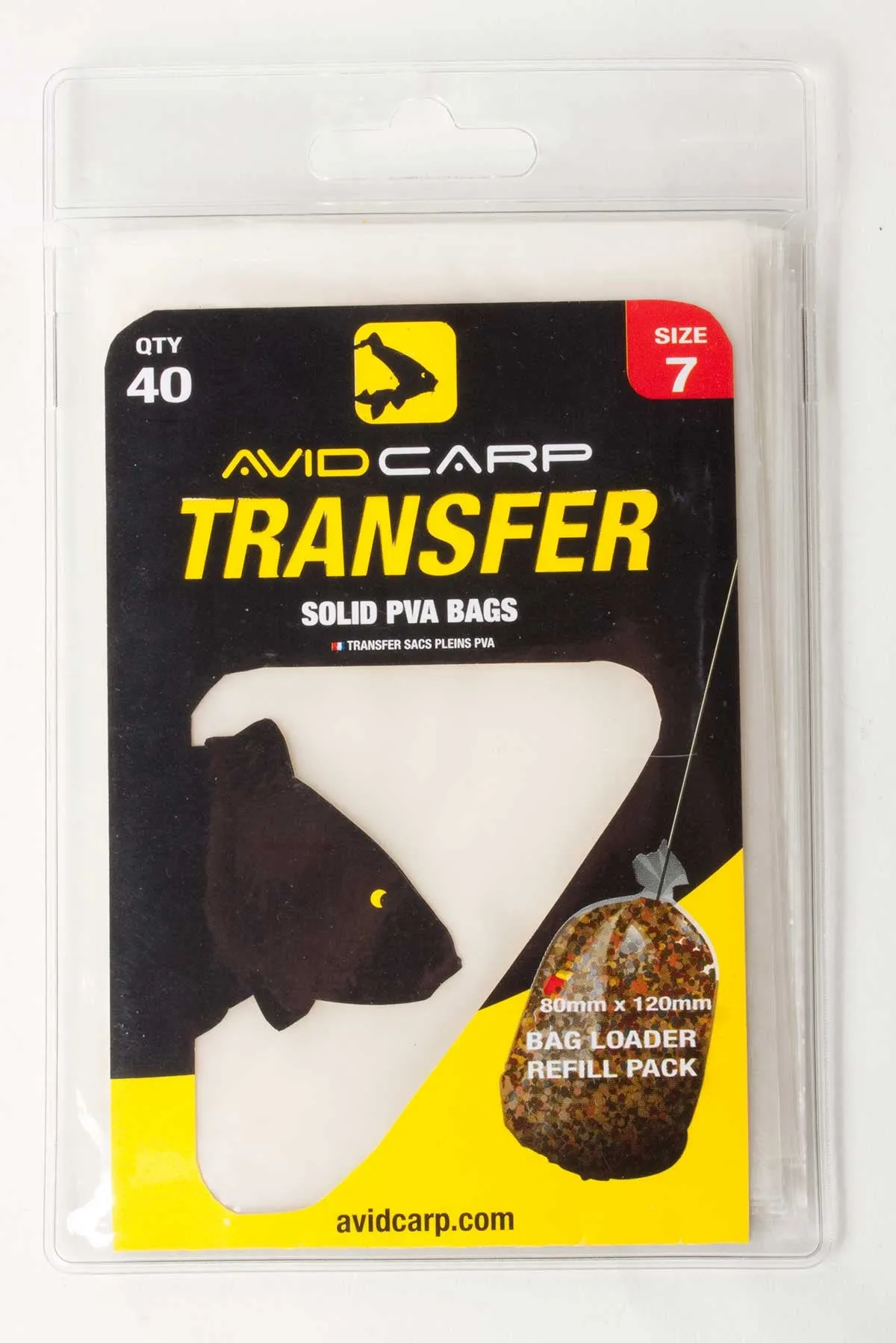 Avid Carp Transfer Solid PVA Bags ** 5 & 6 clearout **