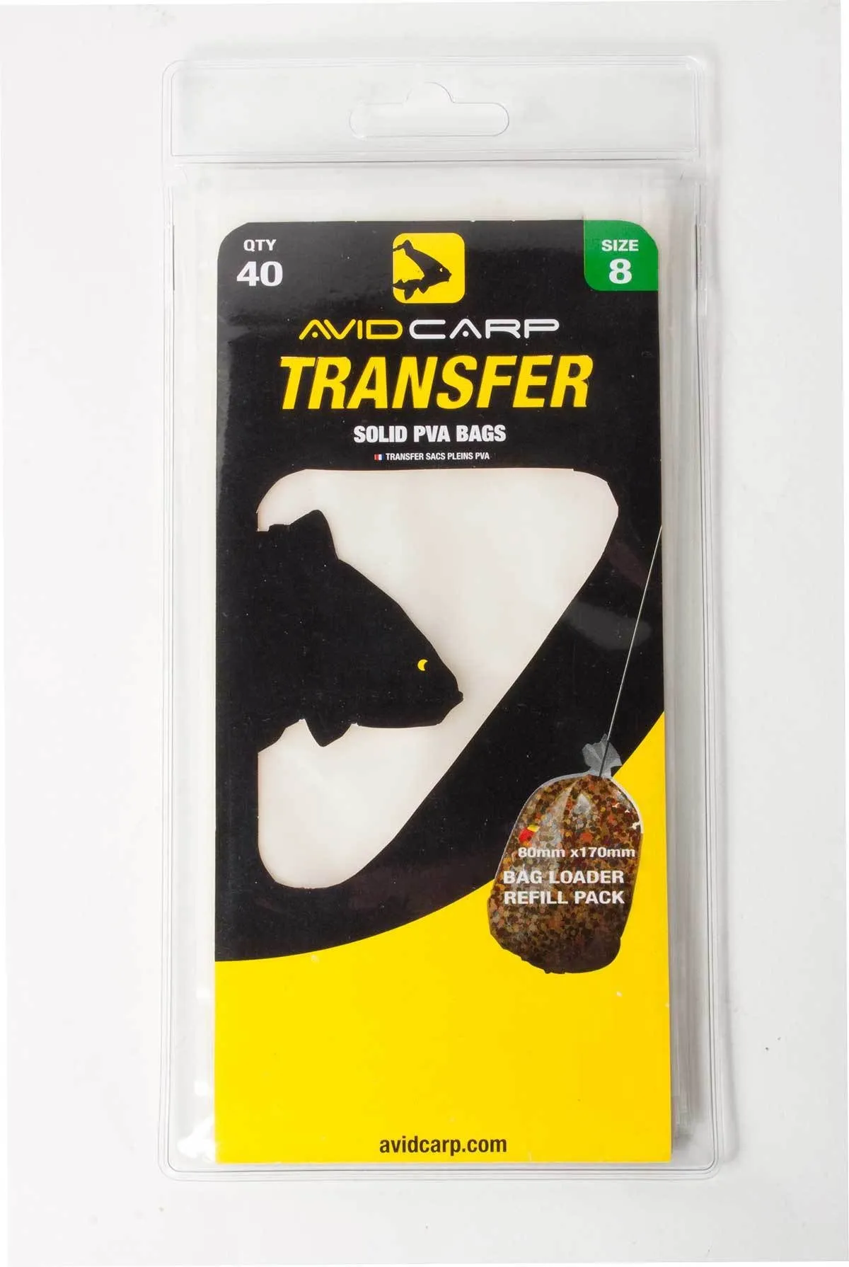 Avid Carp Transfer Solid PVA Bags ** 5 & 6 clearout **