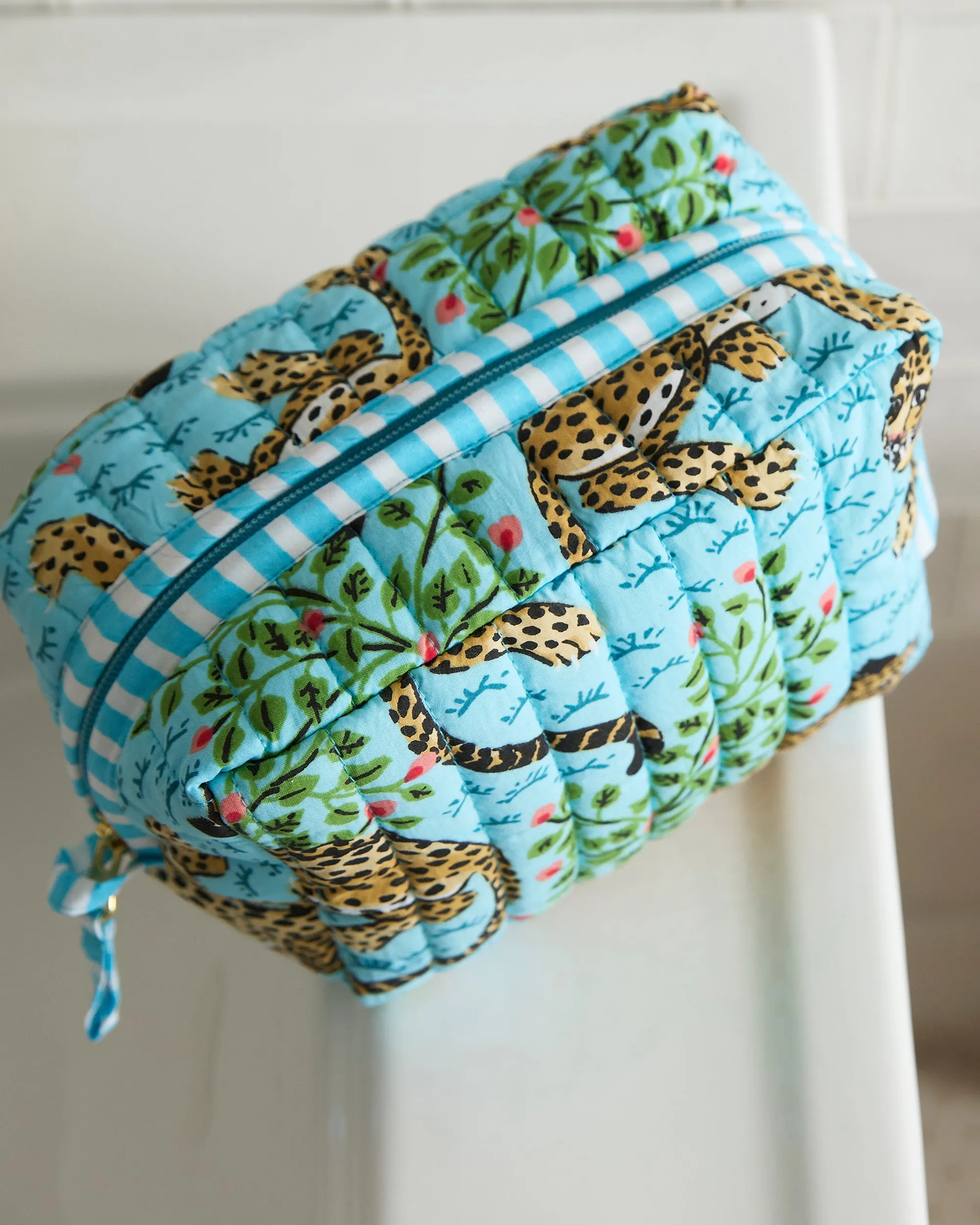 Bagheera - Quilted Pouch - Something Blue