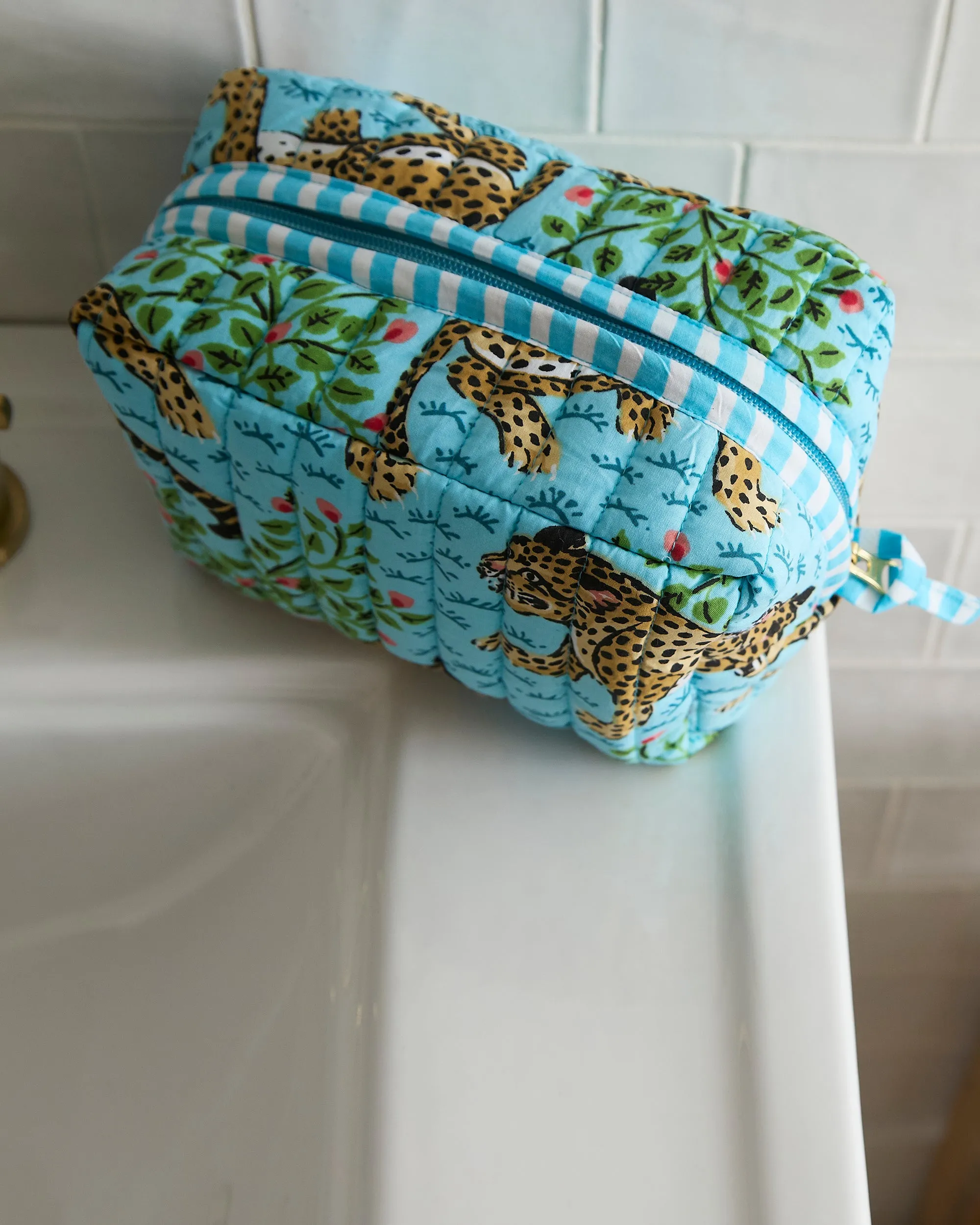 Bagheera - Quilted Pouch - Something Blue