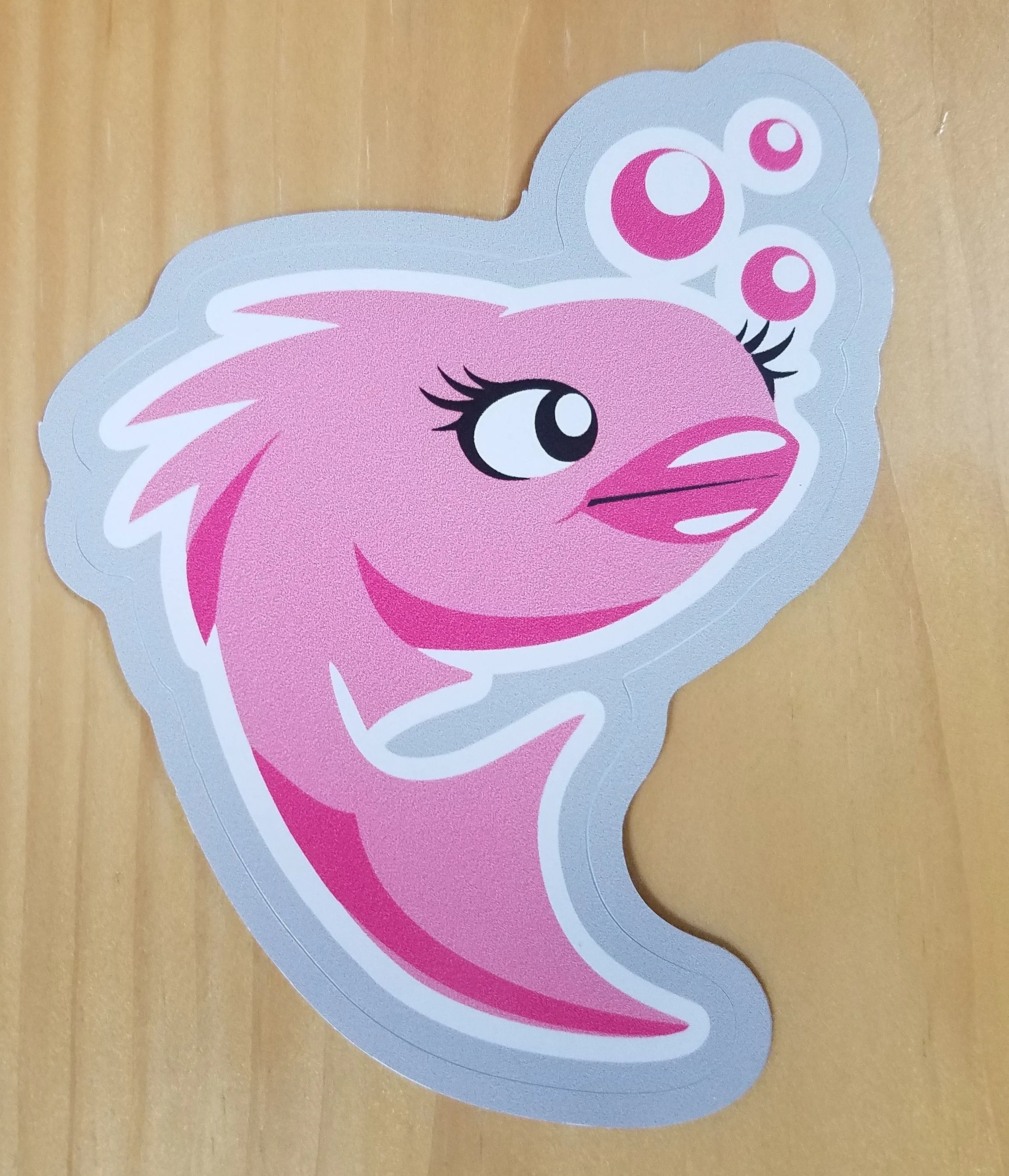 BassGirl Fish Sticker