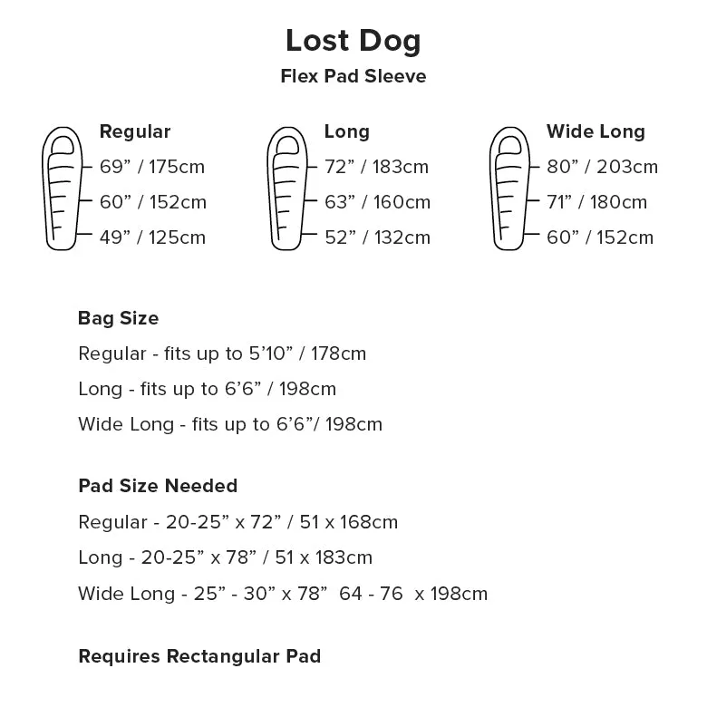 BIG AGNES Lost Dog 15˚F/-9˚C Sleeping Bag