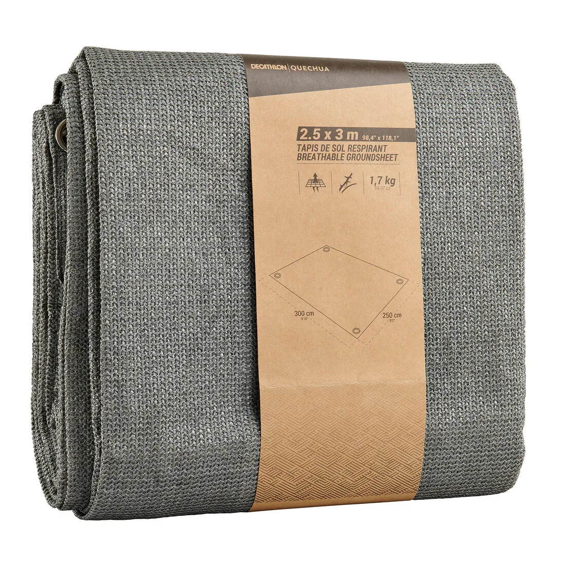 BREATHABLE GROUNDSHEET FOR TENTS AND CAMPING TRIPS | 3 x 2.5 METRES