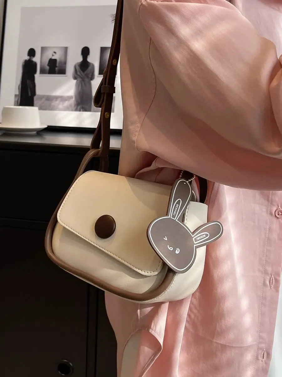 Bunny Charm Square Shoulder Bag