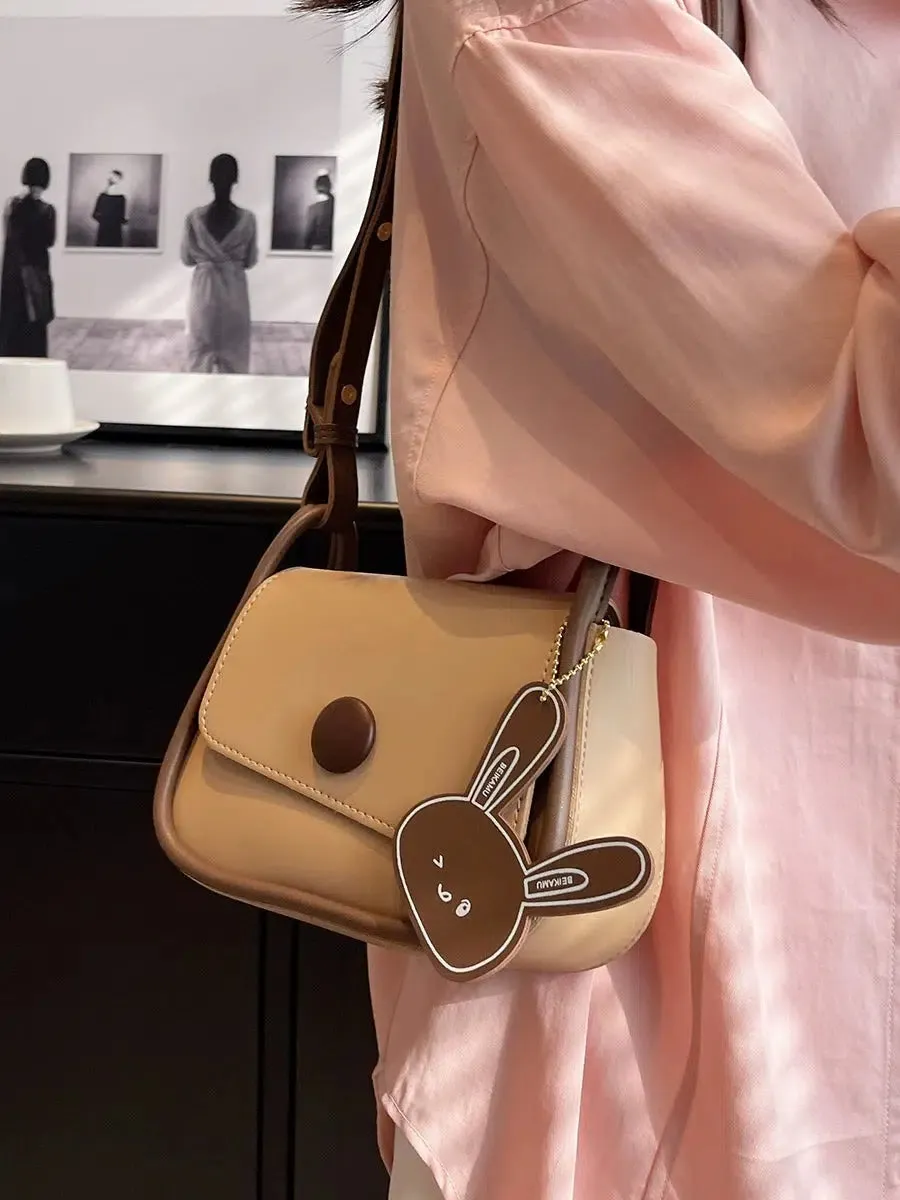 Bunny Charm Square Shoulder Bag