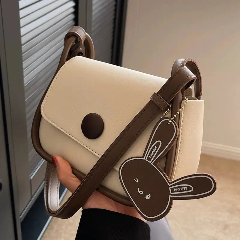 Bunny Charm Square Shoulder Bag