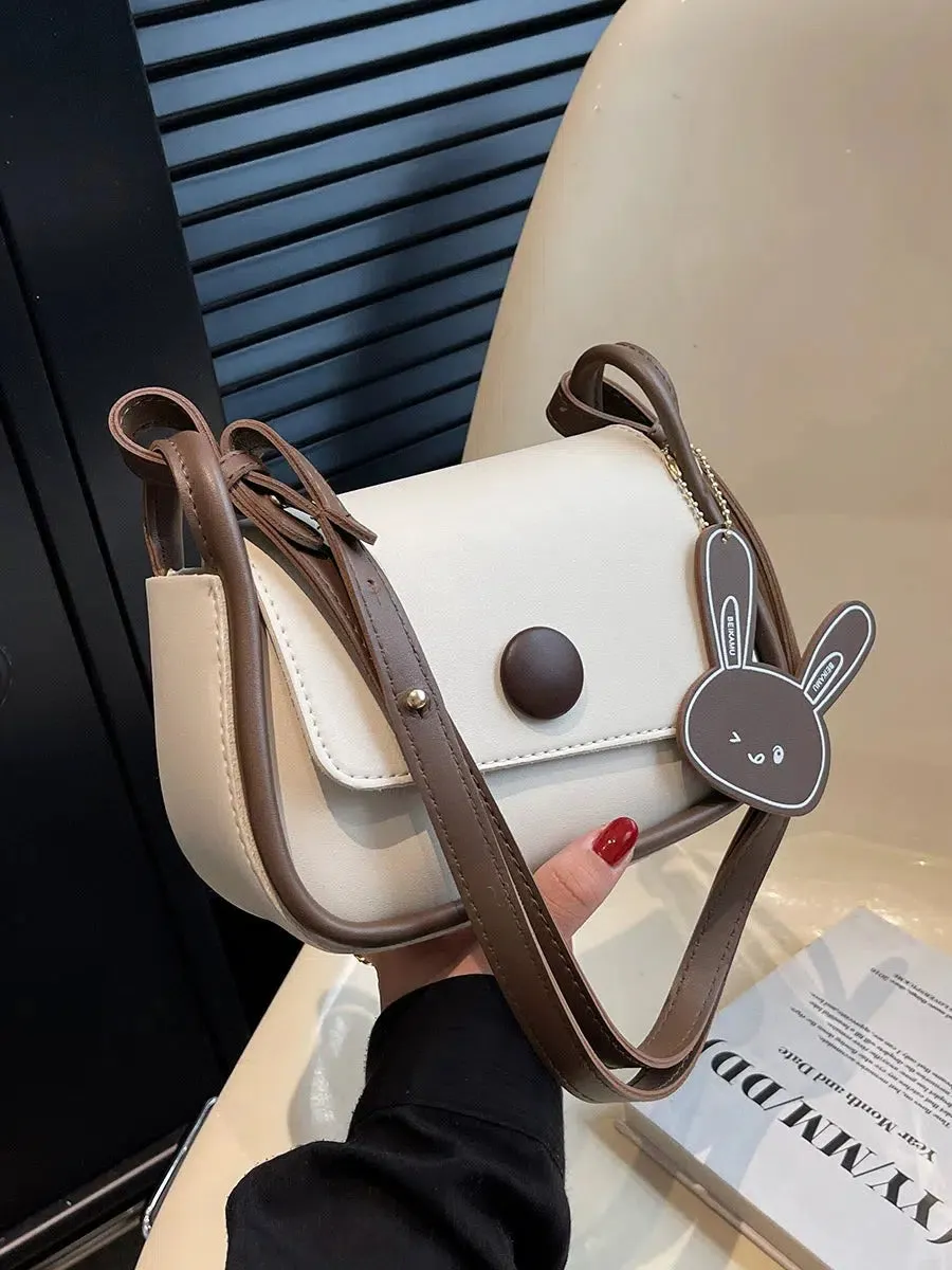 Bunny Charm Square Shoulder Bag