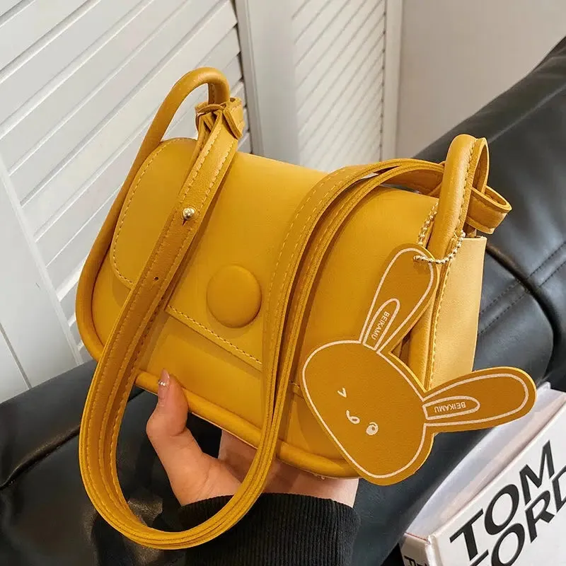 Bunny Charm Square Shoulder Bag