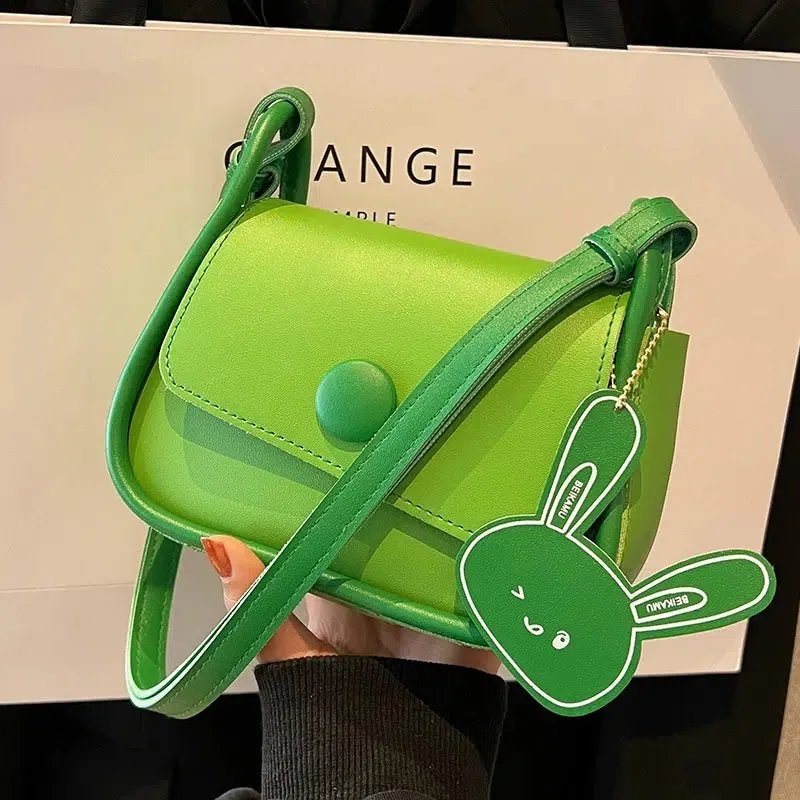 Bunny Charm Square Shoulder Bag