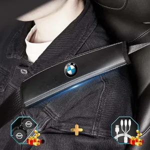 Car Seat Belt Covers (2PCS), Custom Fit For Your Cars, Microfiber Leather Seat Belt Shoulder Pads for More Comfortable Driving, Car Accessories KX13994