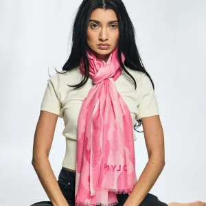 Cashmere Camouflage Shawl - Pink