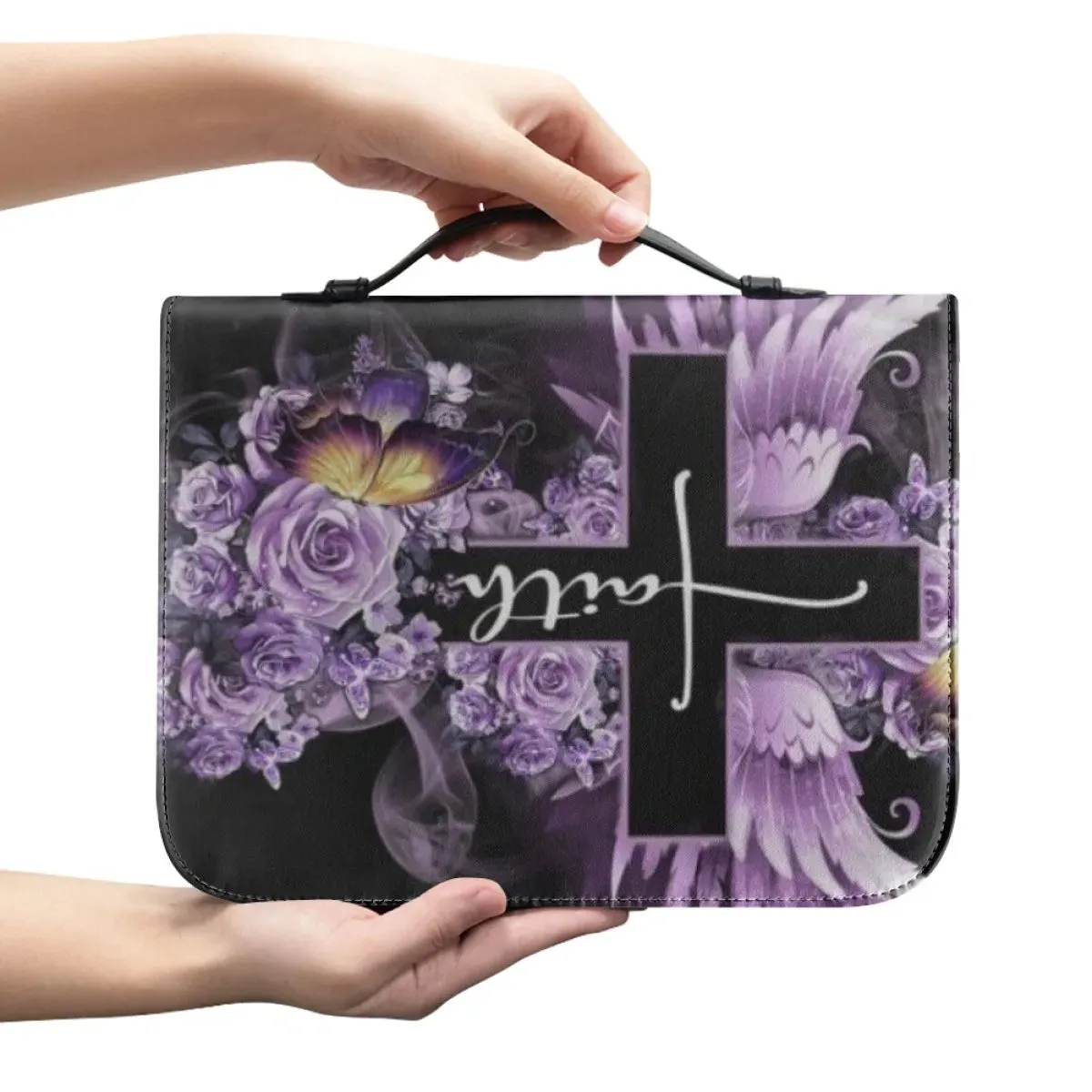 Christianartbag Bible Cover, Christian Cross Print Bible Cover, Personalized Bible Cover, Gifts For Men, Christmas Gift, CABBBCV05290723