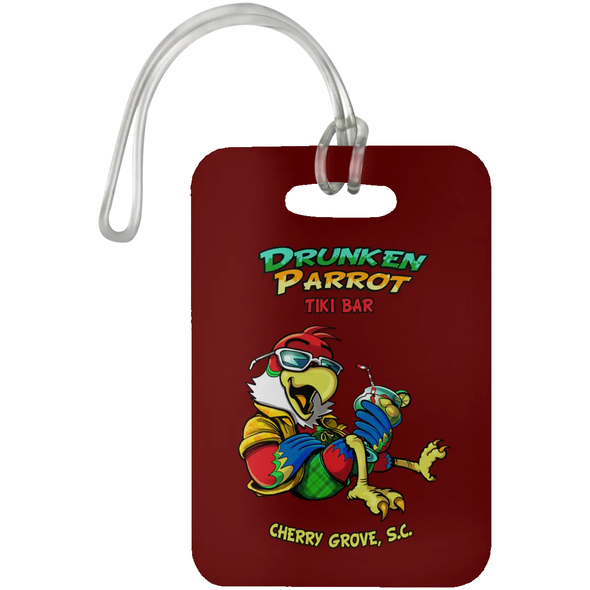 Drunken Parrot  Luggage Bag Tag