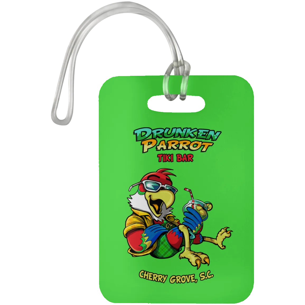 Drunken Parrot  Luggage Bag Tag