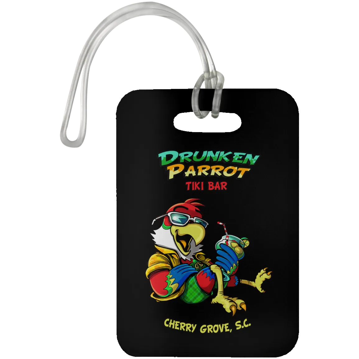 Drunken Parrot  Luggage Bag Tag