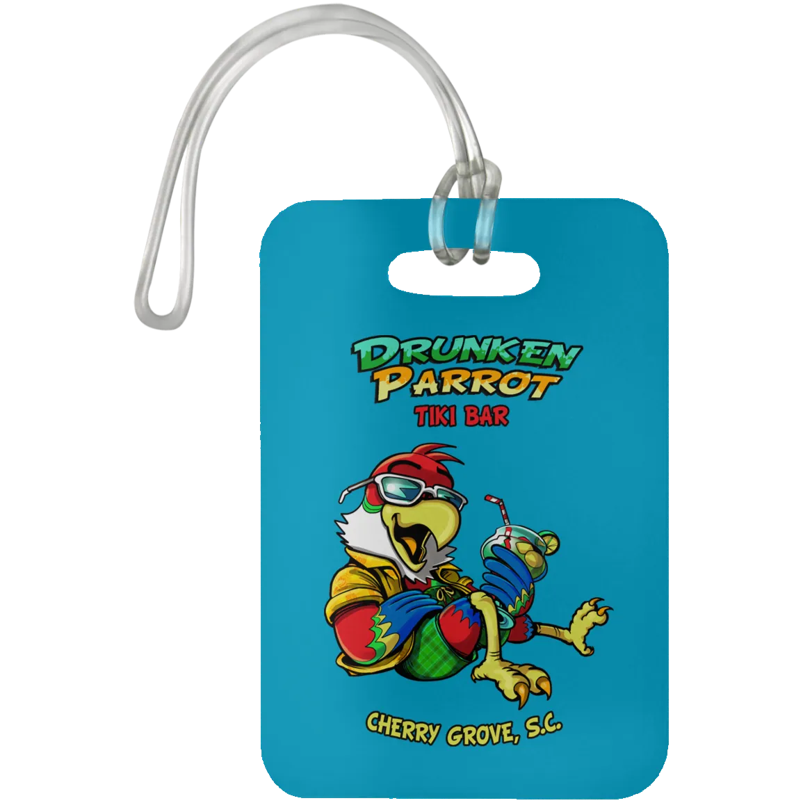 Drunken Parrot  Luggage Bag Tag