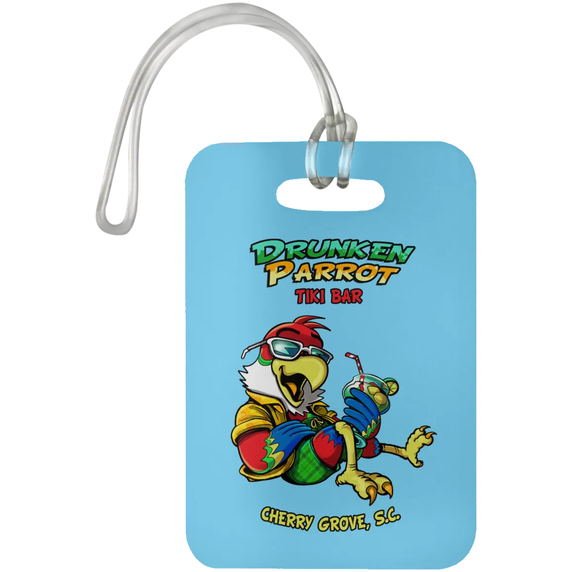 Drunken Parrot  Luggage Bag Tag