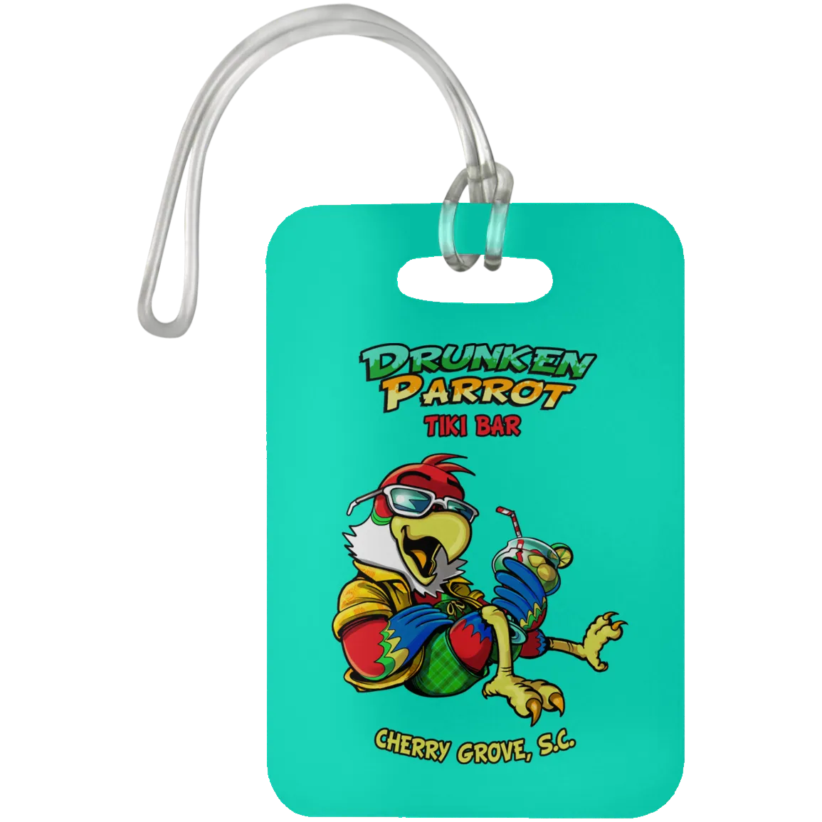 Drunken Parrot  Luggage Bag Tag