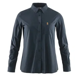 Fjallraven Womens Ovik Lite Shirt LS Navy
