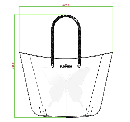 FLOPEDS SILICONE BAG TEAL BLUE