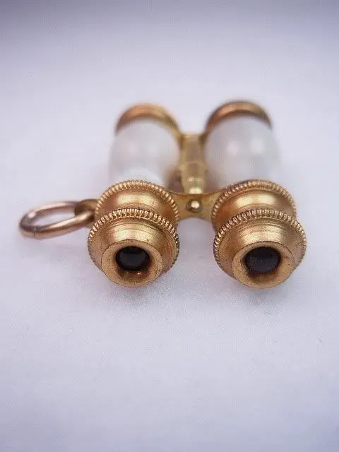 French Ormolu Binoculars Charm