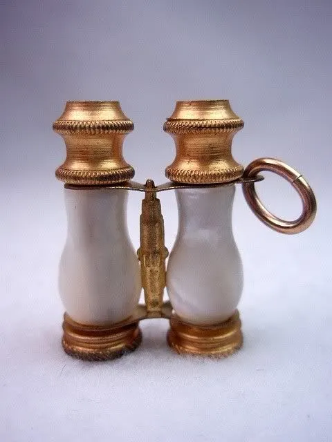 French Ormolu Binoculars Charm