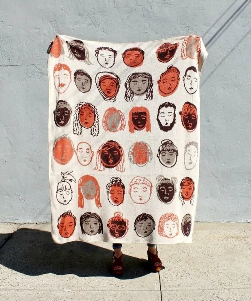 Friendly Faces Throw