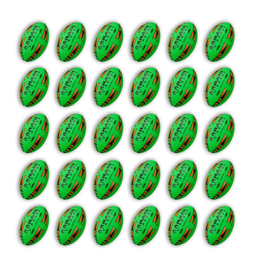 Gripper 2.0 Pro Trainer Neon Yellow, Orange & Green Ball Bundle - 30 x balls and 2 bags