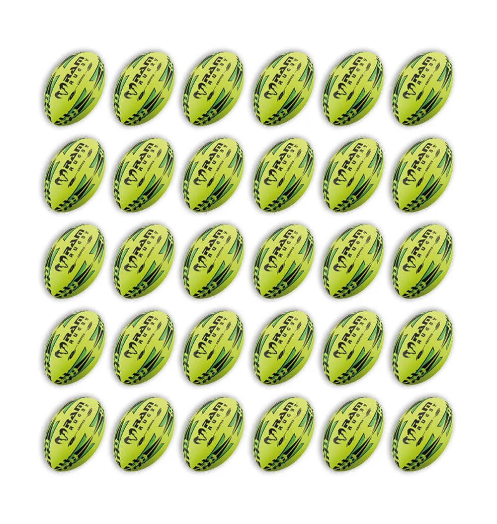 Gripper 2.0 Pro Trainer Neon Yellow, Orange & Green Ball Bundle - 30 x balls and 2 bags