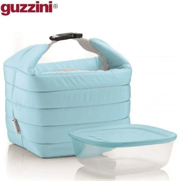 Guzzini On The Go Handy Bio Thermal  Small Bag And Container Blue GZ032950134