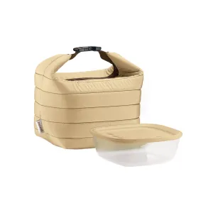 Guzzini On The Go Handy Bio Thermal  Small Bag And Container Clay GZ3295079