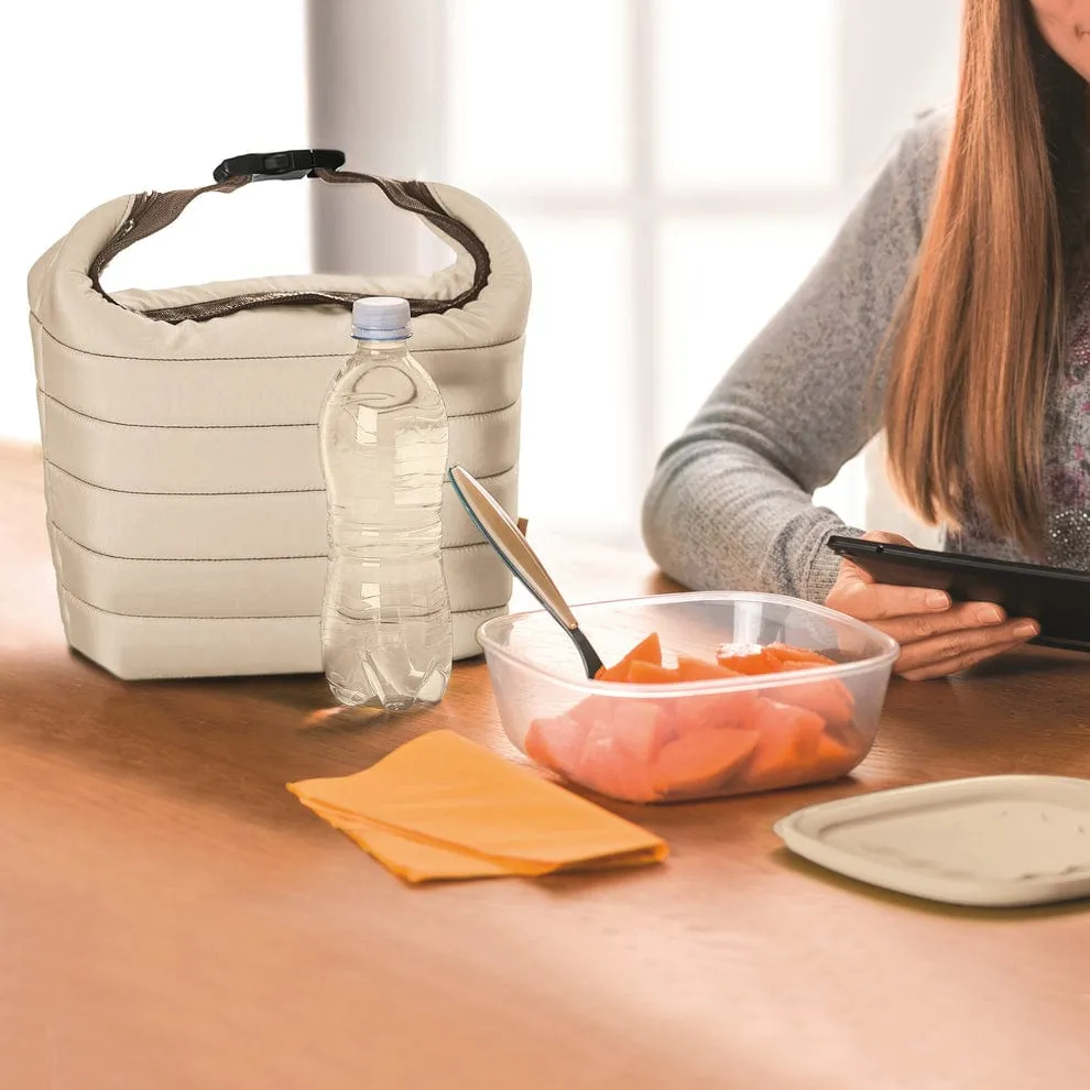 Guzzini On The Go Handy Bio Thermal  Small Bag And Container Clay GZ3295079