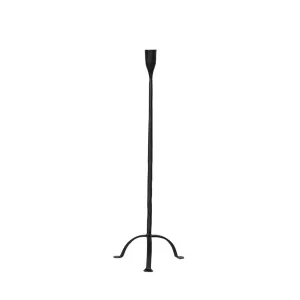 HAND FORGED CAST IRON TAPER HOLDER || LARGE