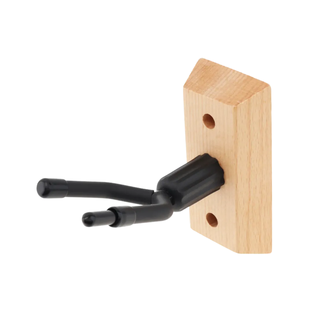 Hardwood Violin or Viola Wall Hanger with Bow Hook