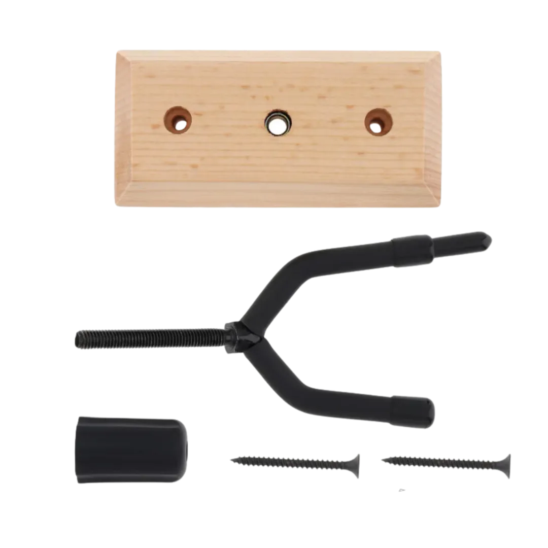 Hardwood Violin or Viola Wall Hanger with Bow Hook