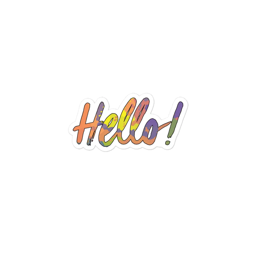 Hello! (Friendly) Sticker