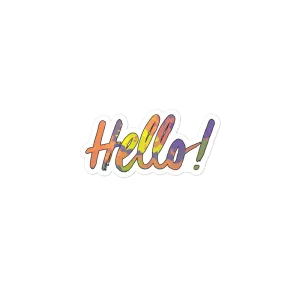 Hello! (Friendly) Sticker