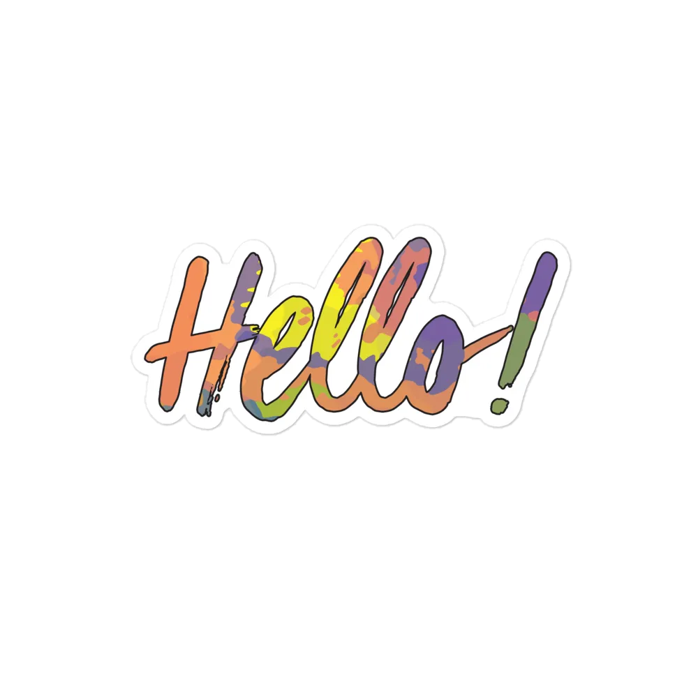 Hello! (Friendly) Sticker