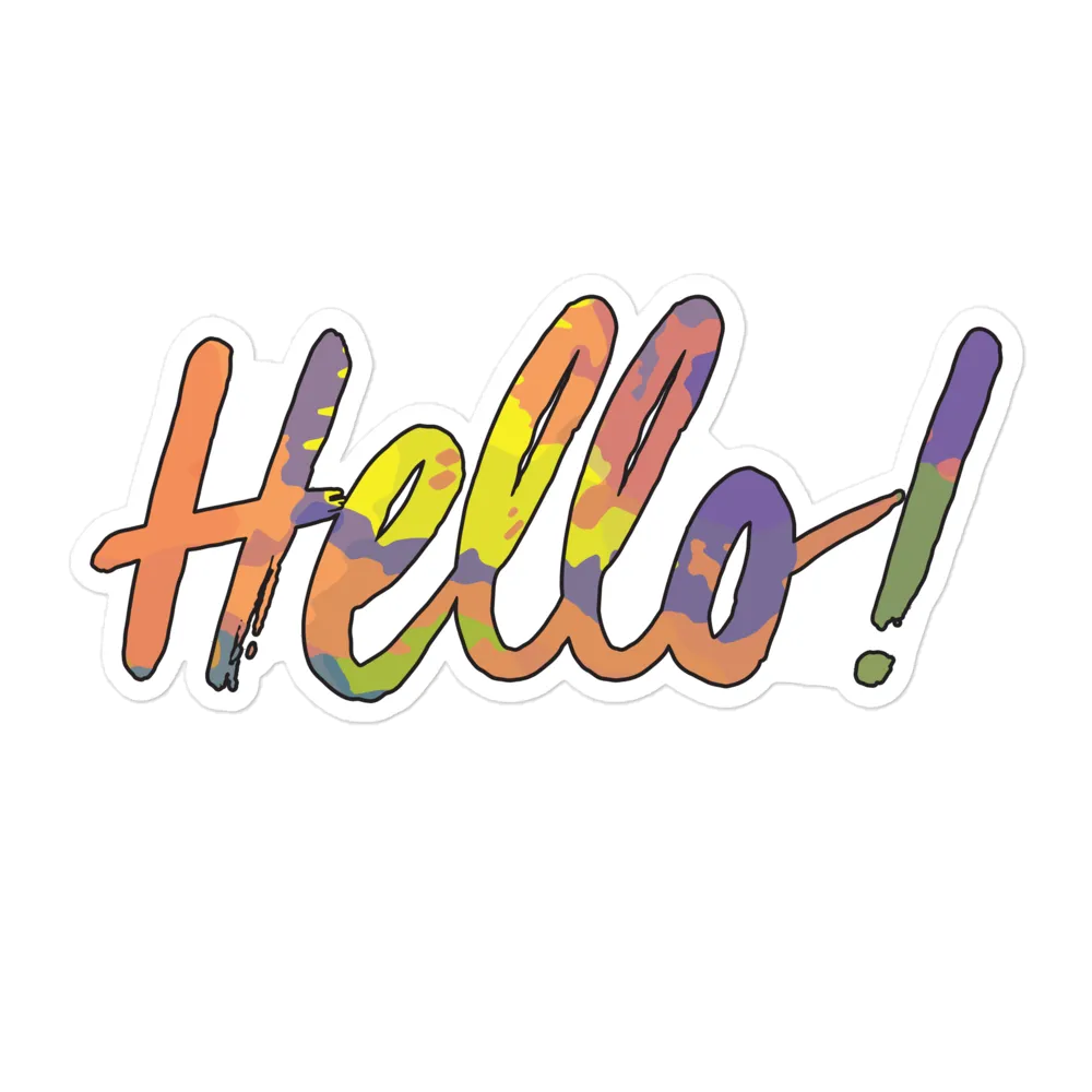 Hello! (Friendly) Sticker
