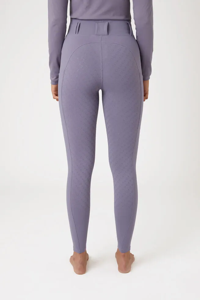 Horze Everly Fullgrip Ladies Grey Ridge Violet