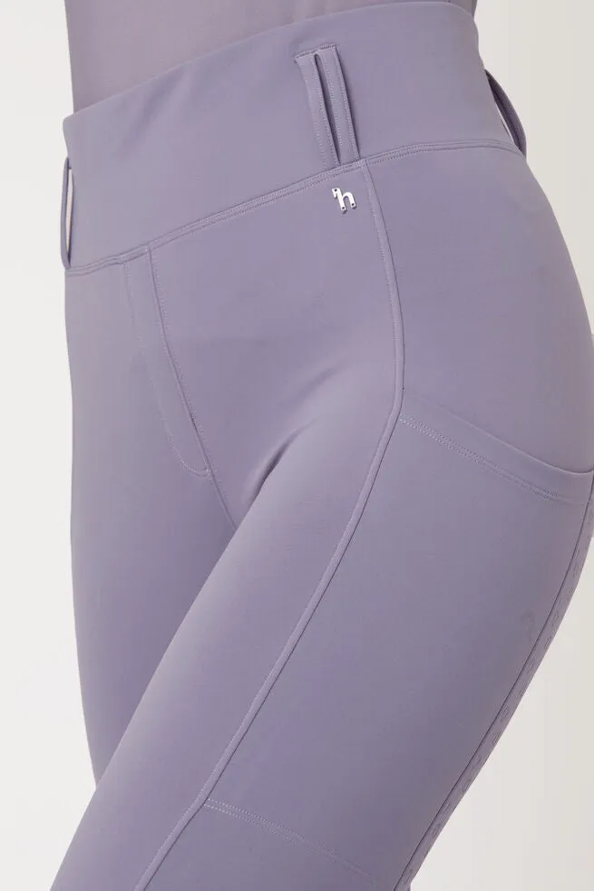 Horze Everly Fullgrip Ladies Grey Ridge Violet